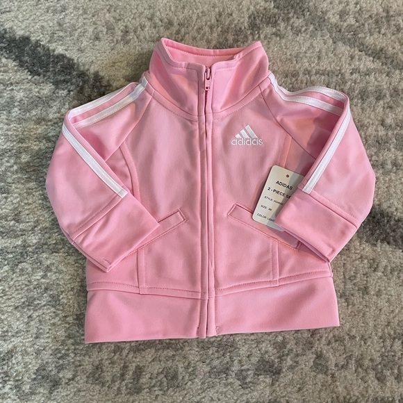 Adidas Light Pink 3 month 2 piece set - Picture 2 of 4